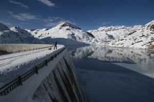 Lac d'Emosson en hiver